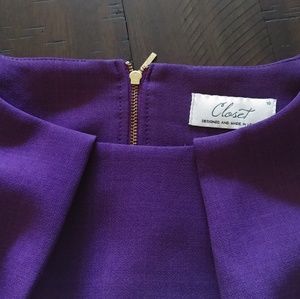 Vintage inspired violet dress by Closet London